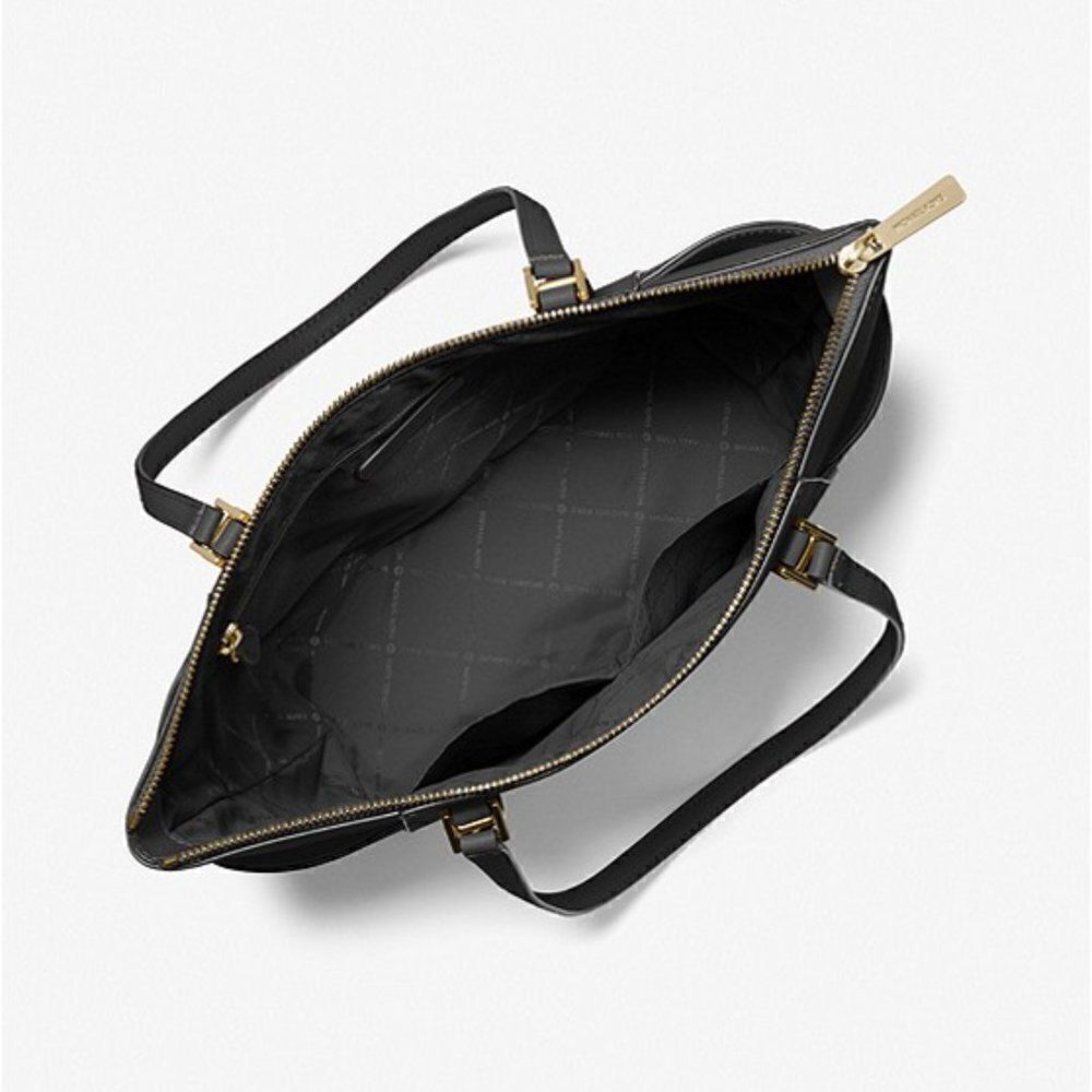 Michael Kors Saffiano Leather Charlotte Tote Bag - Picture 2 of 9